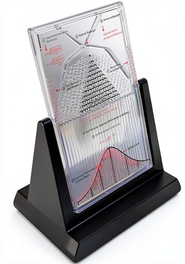 COYEUX Galton Board, Desk Galton Board, Probability Demonstration Model, with Bell Curve, Effective Statistical Law Experiment Tool, for PhysicalSchool Laboratory Teaching-0
